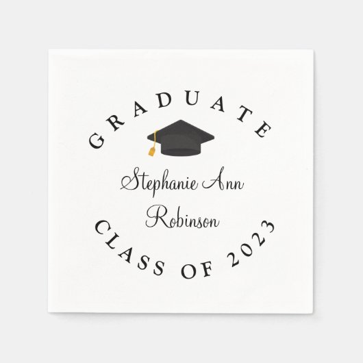 Klasse 2023 Modern Graduation Party Servet (Voorkant)