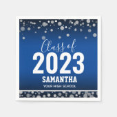 Klasse 2023 Naam Afstuderen en School Napkins Servet (Voorkant)