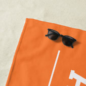 Klasse 2023 Oranje persoonlijke Afstuderen benamin Strandlaken (In situ)