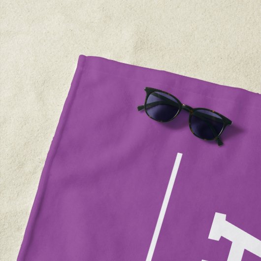 Klasse 2023 Paarse persoonlijke Afstuderen benamin Strandlaken (In situ)