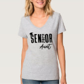 Klasse 2023 Senior Aunt met studiepuntassel T-shirt (Voorkant)
