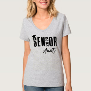 Klasse 2023 Senior Aunt met studiepuntassel T-shirt