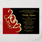 Klasse 2023 Uitnodiging tot Folie van Afstuderen (Voorkant)