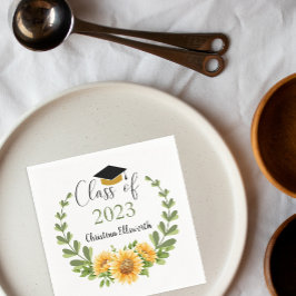 Klasse 2023 Zonnebloemppartij bij het Afstudeerder Servet