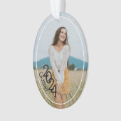 Klasse 2024 Afstuderen foto Ornament (voorkant)