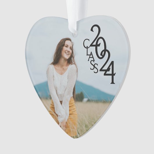 Klasse 2024 Afstuderen foto Ornament (voorkant)