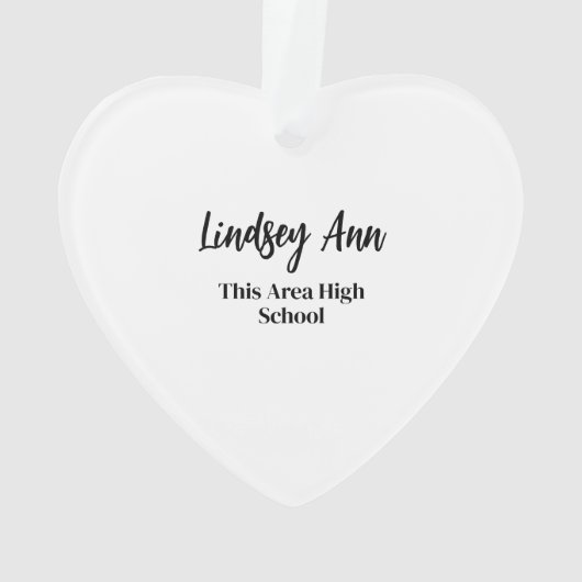 Klasse 2024 Afstuderen foto Ornament (achterkant)