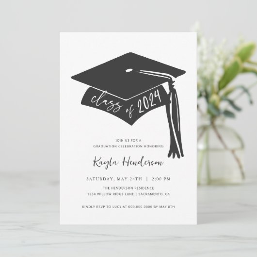 Klasse 2024 Uitnodiging tot Afstuderen (Staand voorkant)