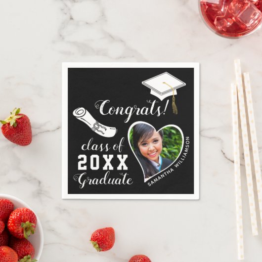 Klasse 2025 Afstudeerder Foto Zwart-wit Afstuderen Servet (Insitu)