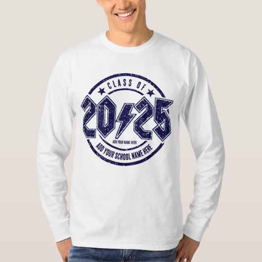 Klasse 2025 Afstudeerder T-shirt (Voorkant)