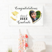 Klasse 2025 Afstuderen foto Wit Afstuderen Spandoek (Insitu)