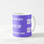 Klasse 2025 Mok van leisteen blauw Afstuderen door (Voorkant rechts)