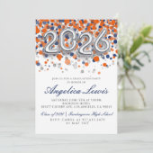 Klasse 2026 Graduation Party Invitation Kaart (Staand voorkant)