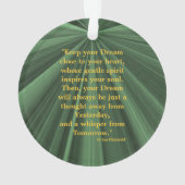 Klasse 2026 Green and Gold Ornament van Janz (achterkant)