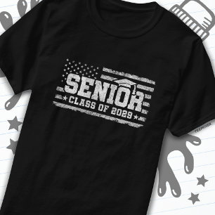 Klasse 2029 Afstuderen Amerikaanse vlag Senior 202 T-shirt