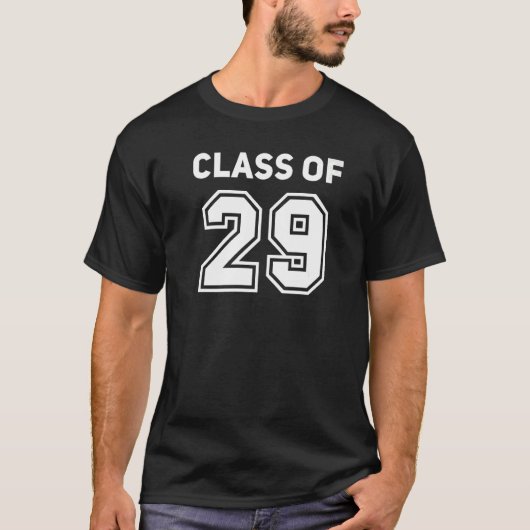 Klasse 2029 Hogeschoolschool — Reünie-klassen van T-shirt (Voorkant)