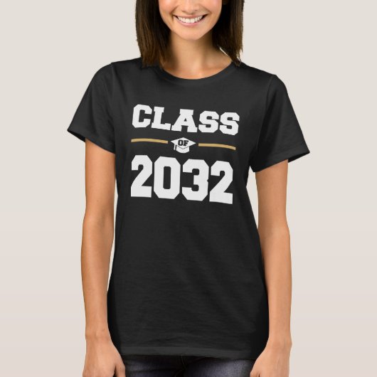 klasse 2032 groeit met mij t-shirt (Voorkant)