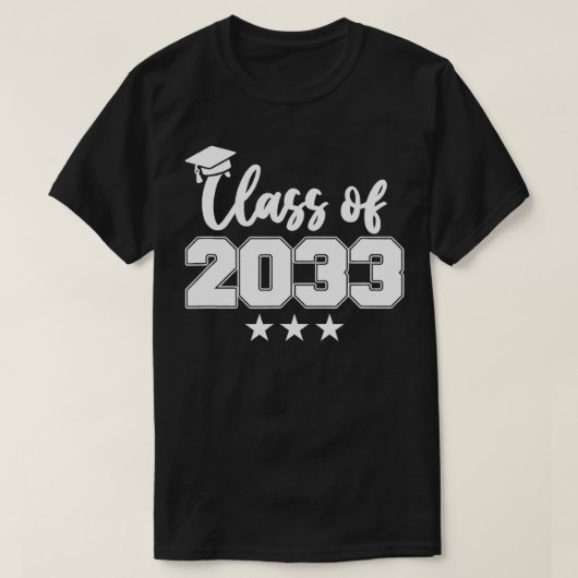 Klasse 2033 Afstuderen Grow First Day of School T-shirt (Design voorkant)