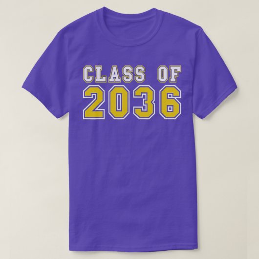Klasse 2036 Afstuderen Eerste dag van de Kindergar T-shirt (Design voorkant)
