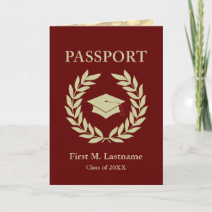 klasse 20XX afstuderen paspoort uitnodiging