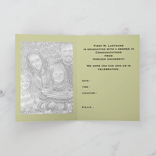 klasse 20XX afstuderen paspoort uitnodiging (Binnen)