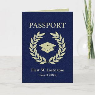 klasse 20XX afstuderen paspoort uitnodiging