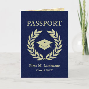 klasse 20XX afstuderen paspoort uitnodiging