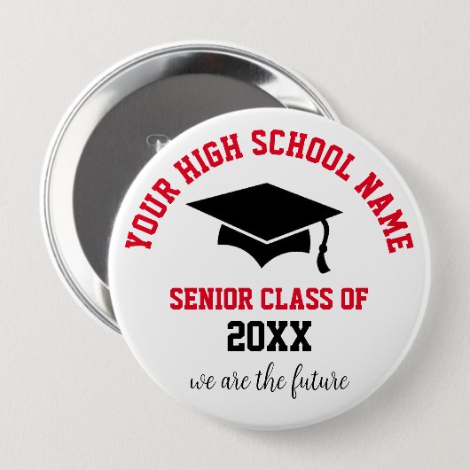 Klasse 20XX Ronde Button, groot, 4 inch Ronde Button 4,0 Cm (Voorkant /achterkant)