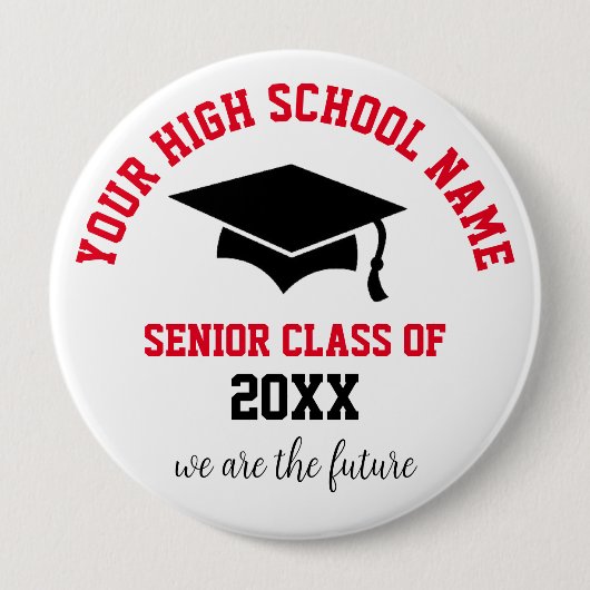 Klasse 20XX Ronde Button, groot, 4 inch Ronde Button 4,0 Cm (Voorkant)