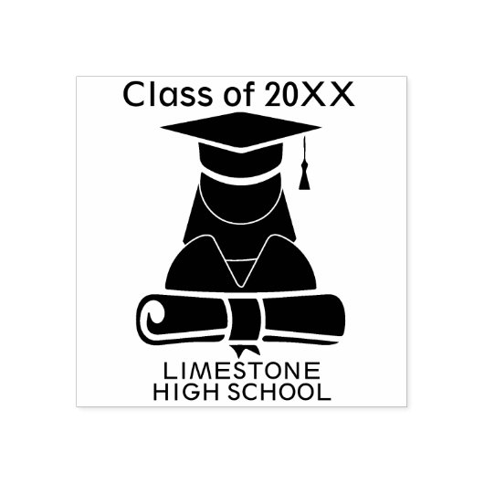 Klasse 20XX Rubberstempel (Afrduk)