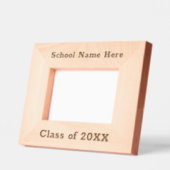 Klasse 20XX School Groepsfoto Rustiek Script Gegraveerde Lijstjes (Links)