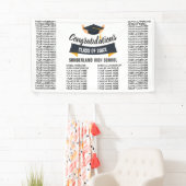 Klasse 20XX van het afstuderen Lijst van Alle Naam Spandoek (Insitu)