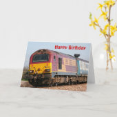 Klasse 67 diesellocatie 67022 Happy Birthday Kaart (Gele Bloem)