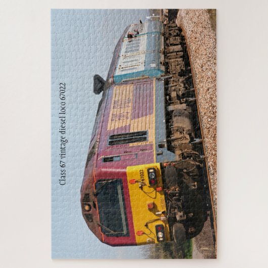 Klasse 67  dieselloco 67022 personaliseer legpuzzel (Verticaal)