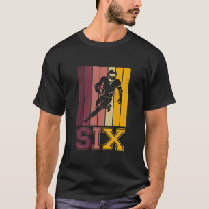 Klasse 6Th Birthday For Boys Football Player 6 Yea T-shirt