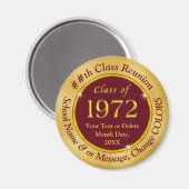 Klasse 72 Reunion, Cheap Personalized Souvenirs Magneet (Voorkant / Achterkant)