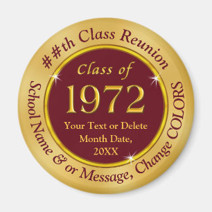 Klasse 72 Reunion, Cheap Personalized Souvenirs Magneet