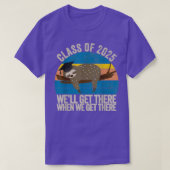 Klasse 7e klas van 2025-gleufgroei met t-shirt (Design voorkant)