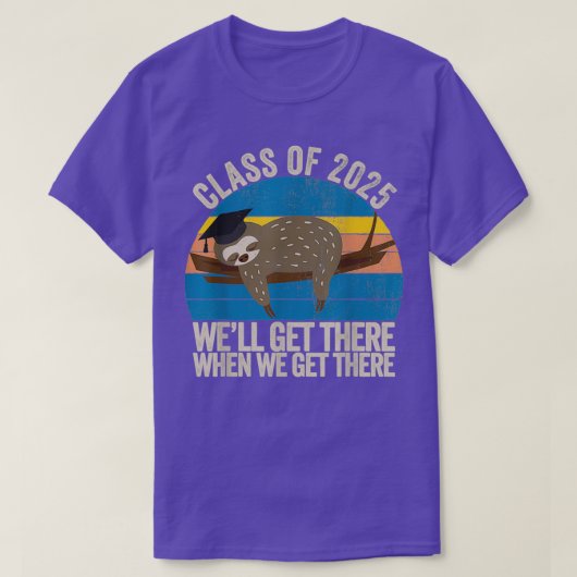Klasse 7e klas van 2025-gleufgroei met t-shirt (Design voorkant)