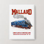 Klasse A4 Mallard - Snelste Stoomlocomotief ter We Button (Voorkant)