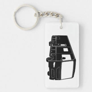 Klasse A Motorhome / Bus Silhouette op Sleutelhang Sleutelhanger