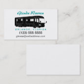 Klasse A Motorhome-/bus Silhouette-oproepkaart Contactkaartje (Voorkant / Achterkant)