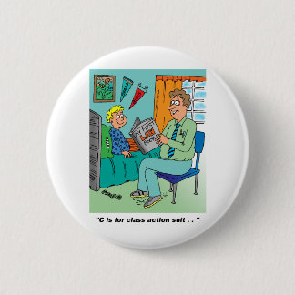 Klasse Action Cartoon Humor Ronde Button 5,7 Cm