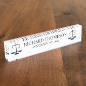 Klasse Advocaat Executive Naambordje (Zijkant)