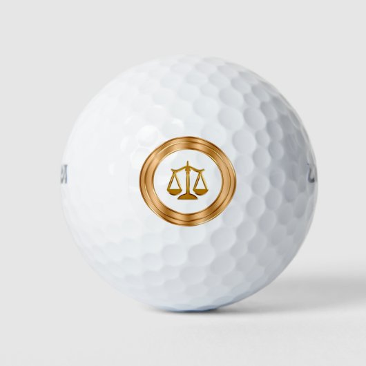 Klasse advocaatsthema golfballen (Voorkant)