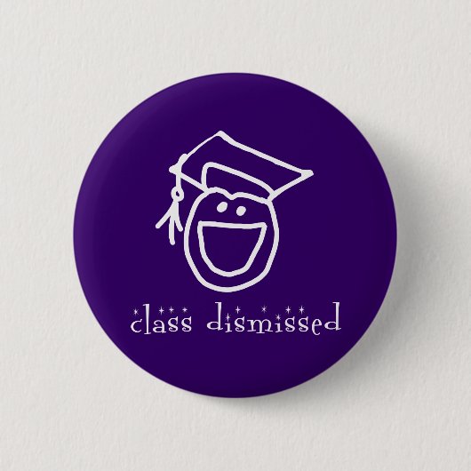 Klasse Afgekeurde Afstuderen Ronde Button 5,7 Cm (Voorkant)