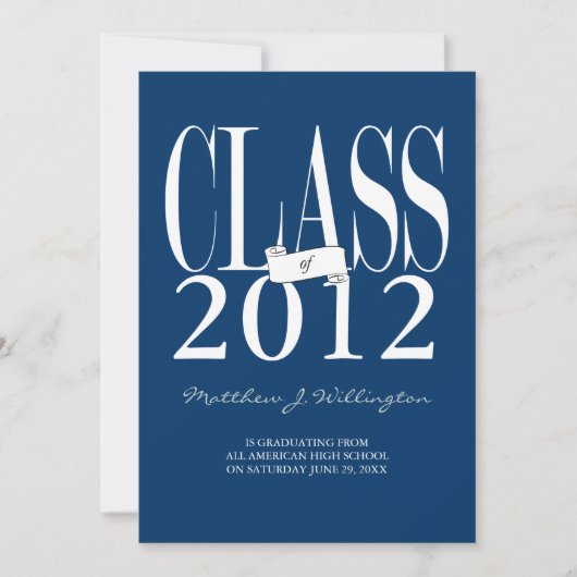 Klasse Afstudeerder uitnodiging/aankondiging: Mari Kaart (Voorkant)