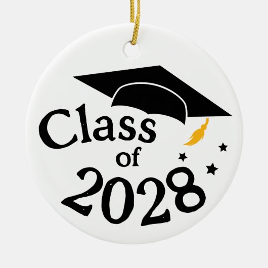 Klasse Afstuderen Keramisch Ornament (Voorkant)