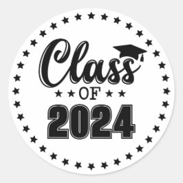 Klasse Afstuderen Ronde Sticker