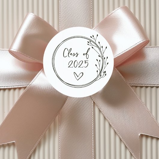 Klasse Afstuderen Ronde Sticker